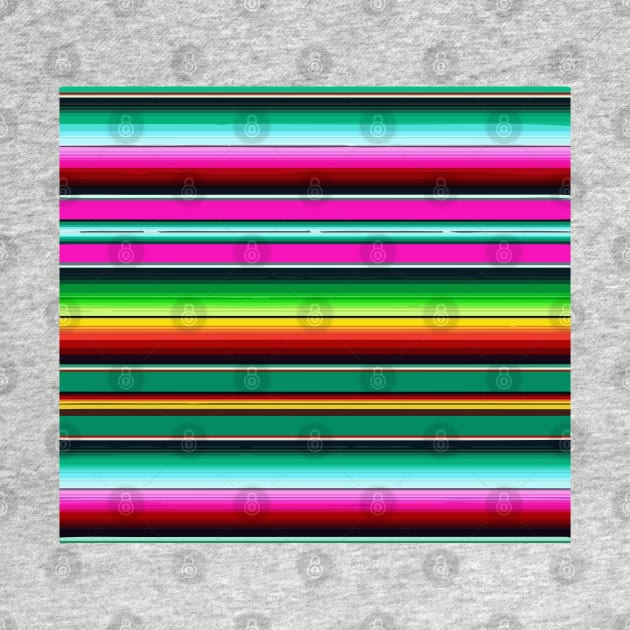 Green Serape Saltillo by T-Mex